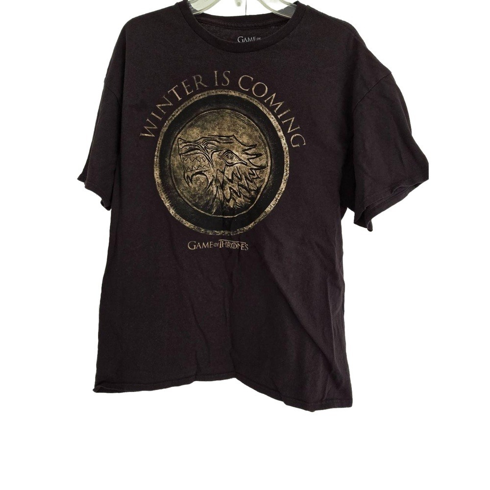 Game Of Thrones Black Short Sleeve‎ T-Shirt Unisex Size Large